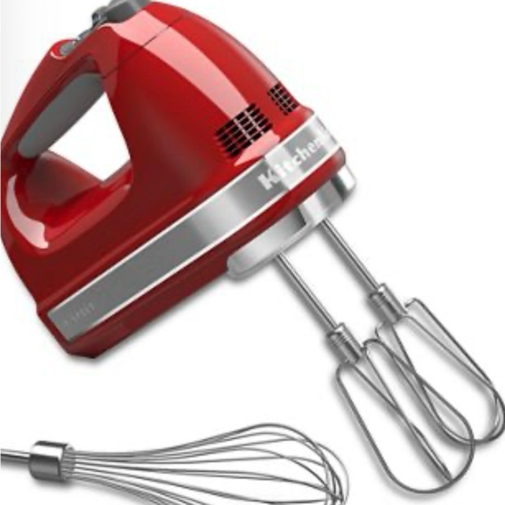 KitchenAid Red Hand Mixer - Never used